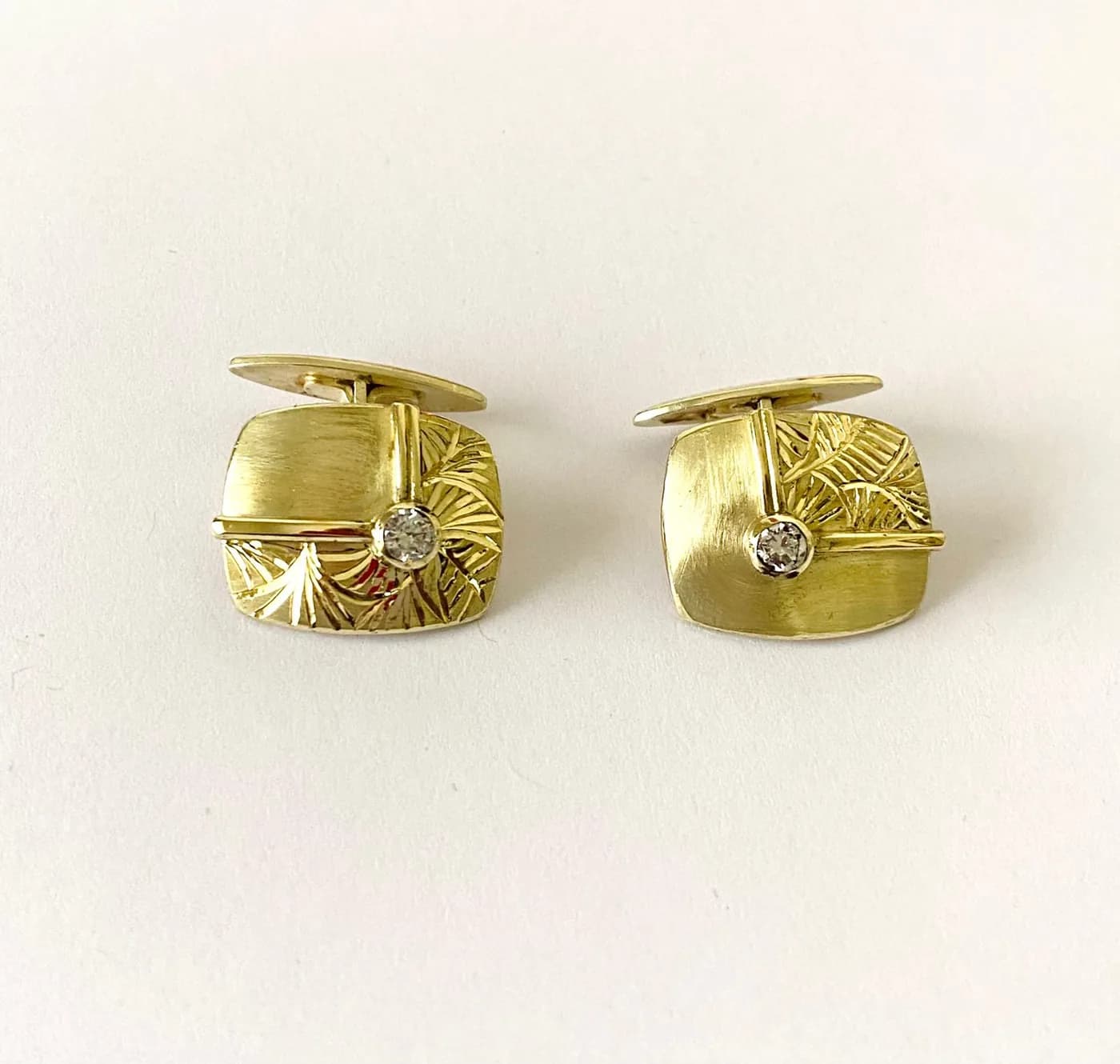 Gold cufflinks